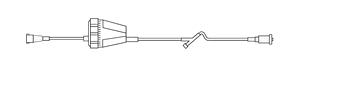 IV Extension Set RateFlow* Standard Bore 18 Inch Tubing Without Filter (1/EA 50/CS) by B Braun Medical, Inc.  ID V5200